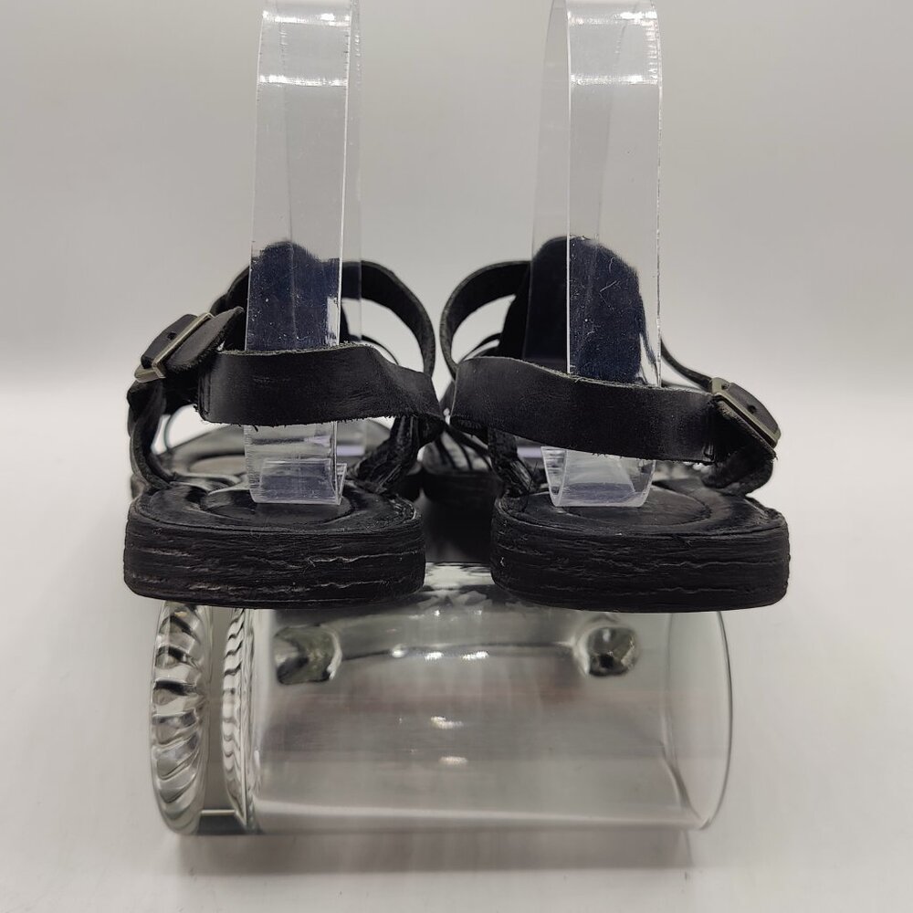 BORN womens 8.5M Santiam Huarache Black Strappy Leather Sandal - Picture 6 of 11